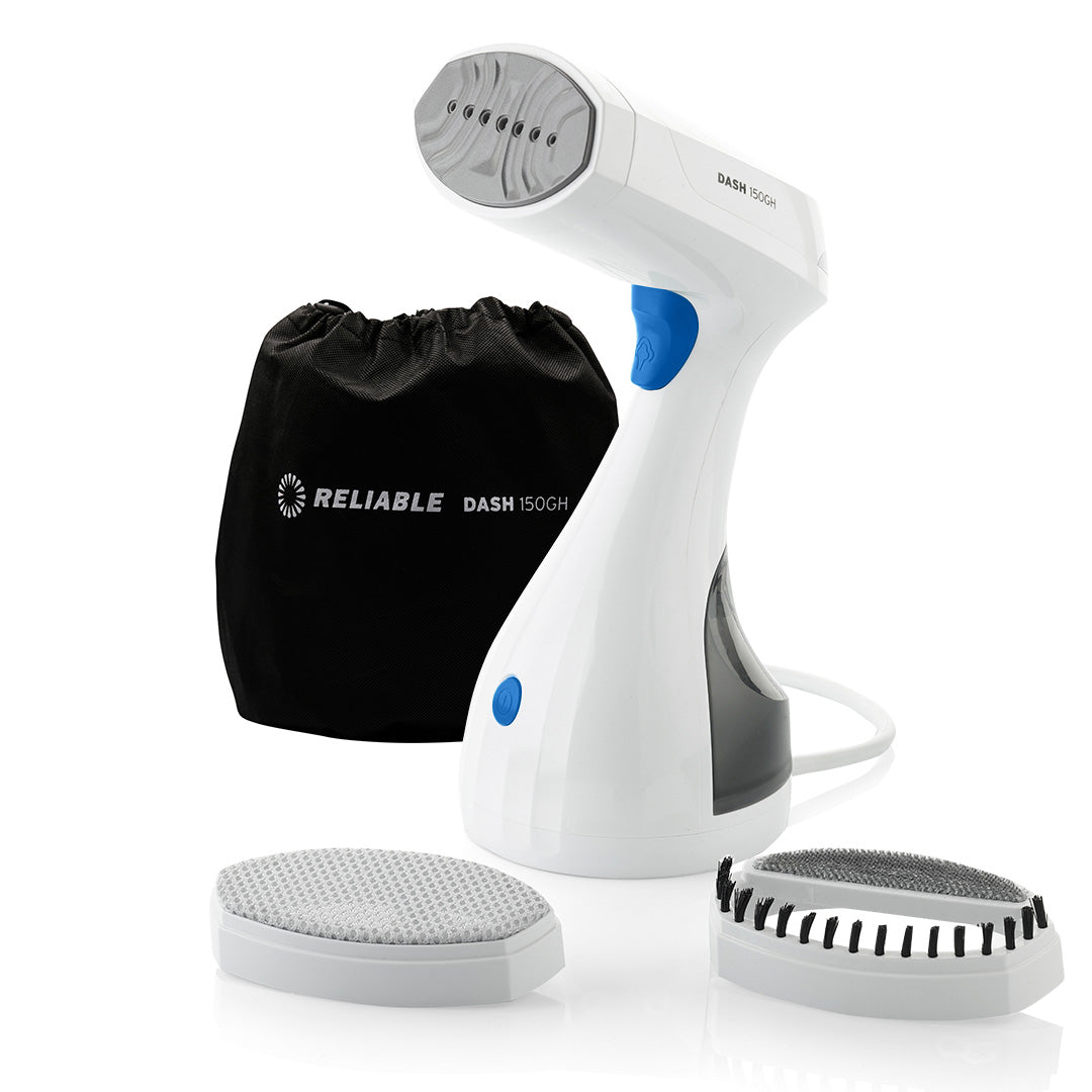 Compact hand held garment steamer