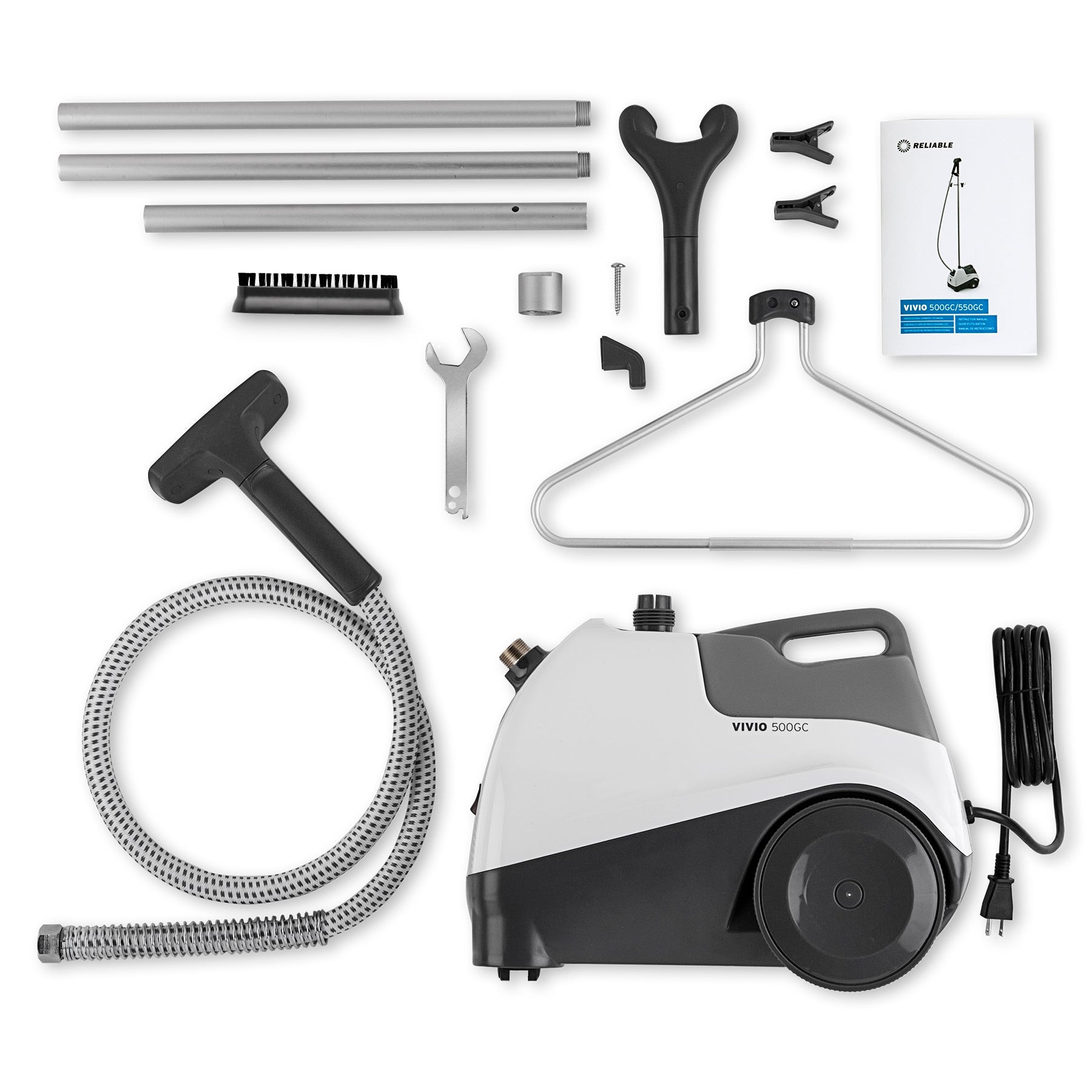 Premium garment steamer with PVC head