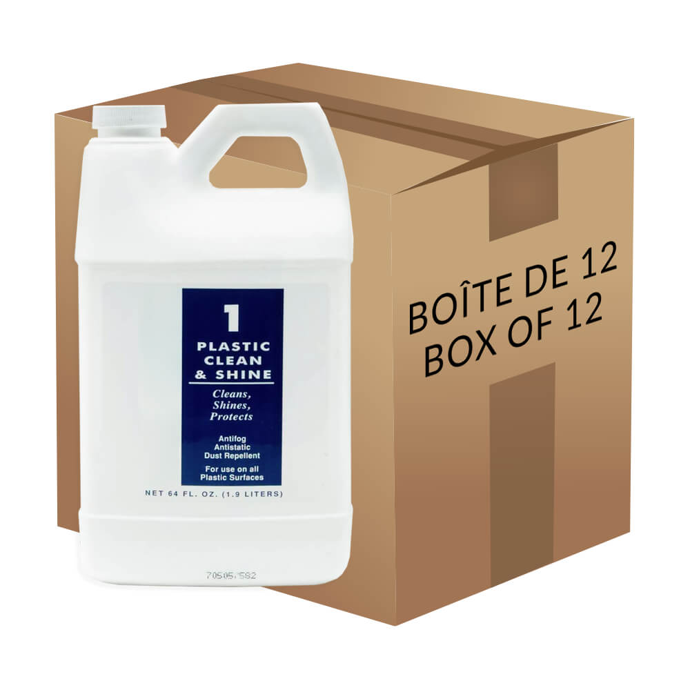 Nettoyant pour plexiglass 64 oz (Boîte de 12)