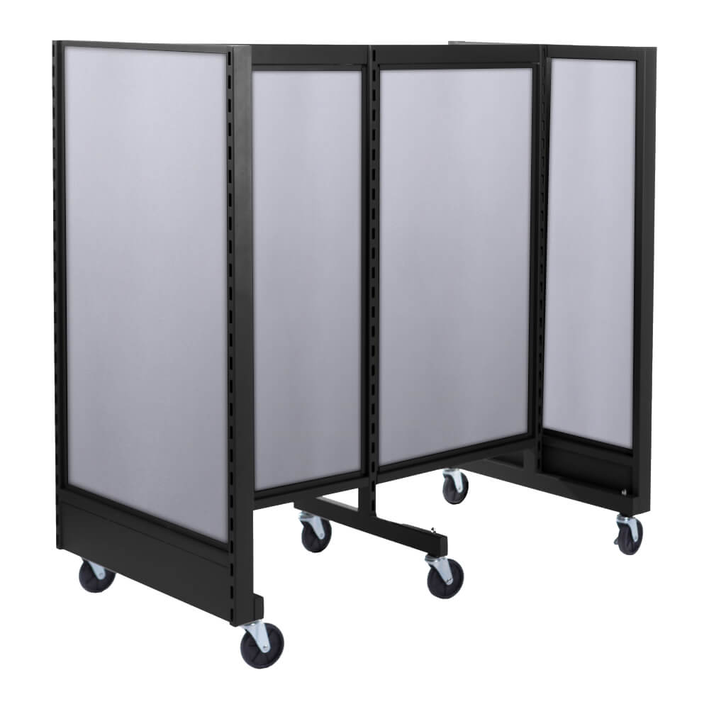 'H'' shape gondola 24'' C-C with 24'' add-on section and melamine panel
