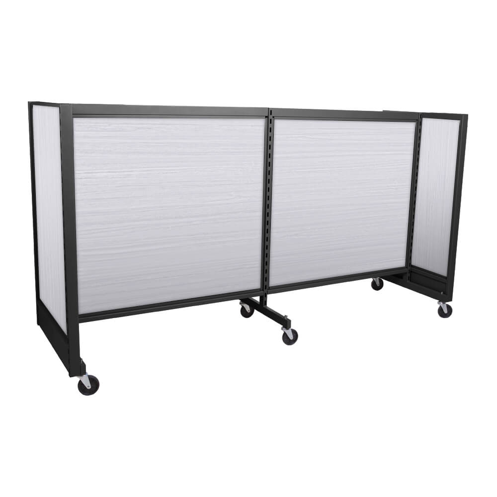 'H'' shape gondola 48'' C-C with 48'' add-on section and melamine panel