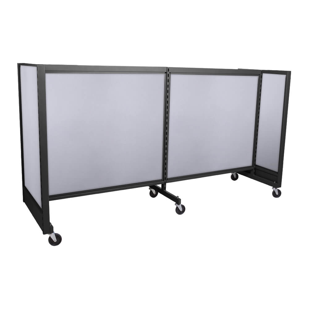 'H'' shape gondola 48'' C-C with 48'' add-on section and melamine panel