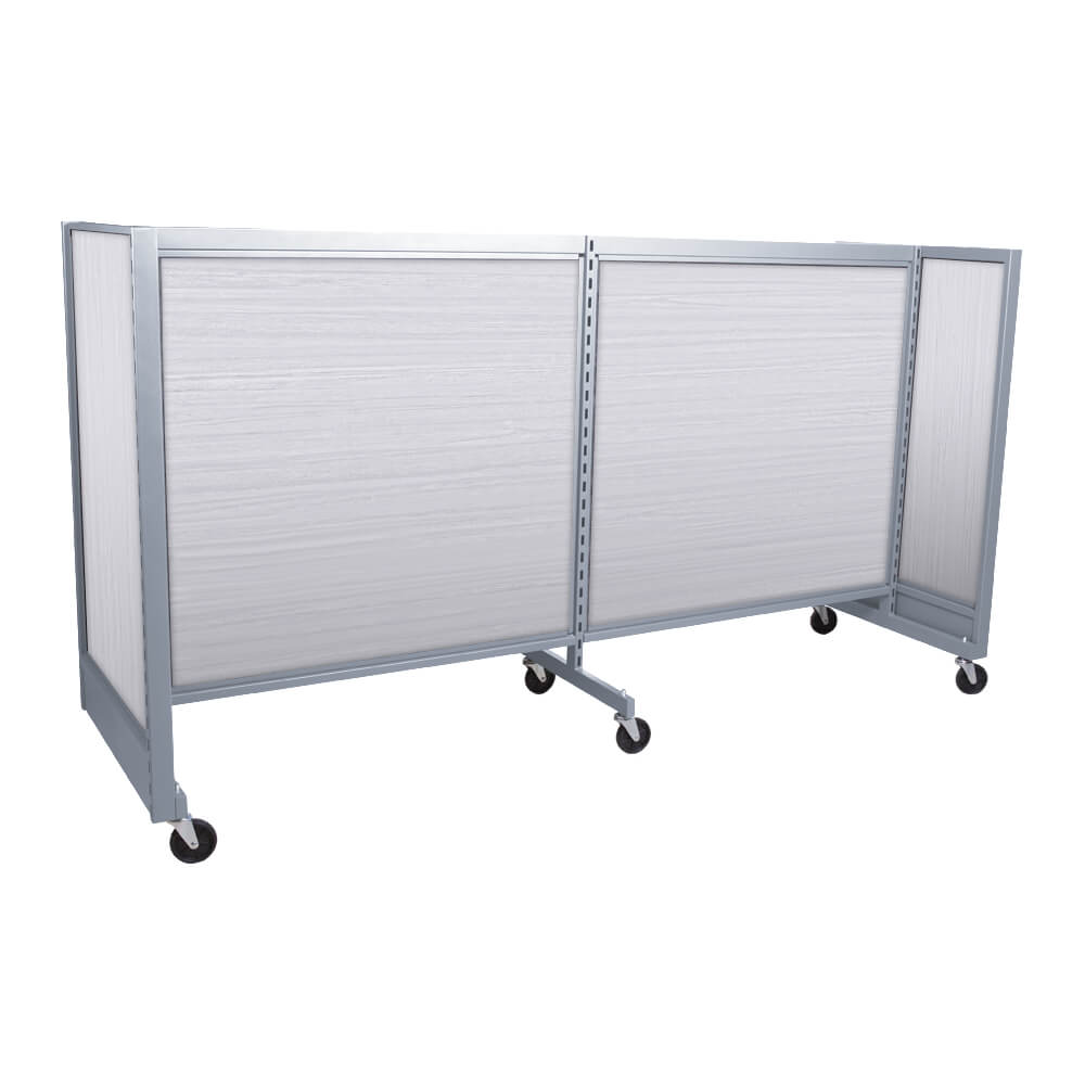 'H'' shape gondola 48'' C-C with 48'' add-on section and melamine panel