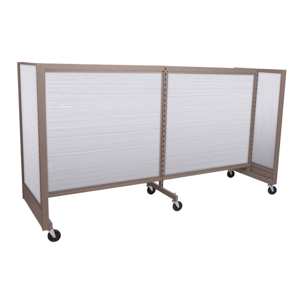 'H'' shape gondola 48'' C-C with 48'' add-on section and melamine panel
