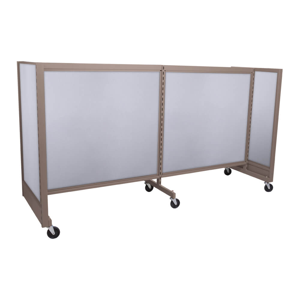 'H'' shape gondola 48'' C-C with 48'' add-on section and melamine panel