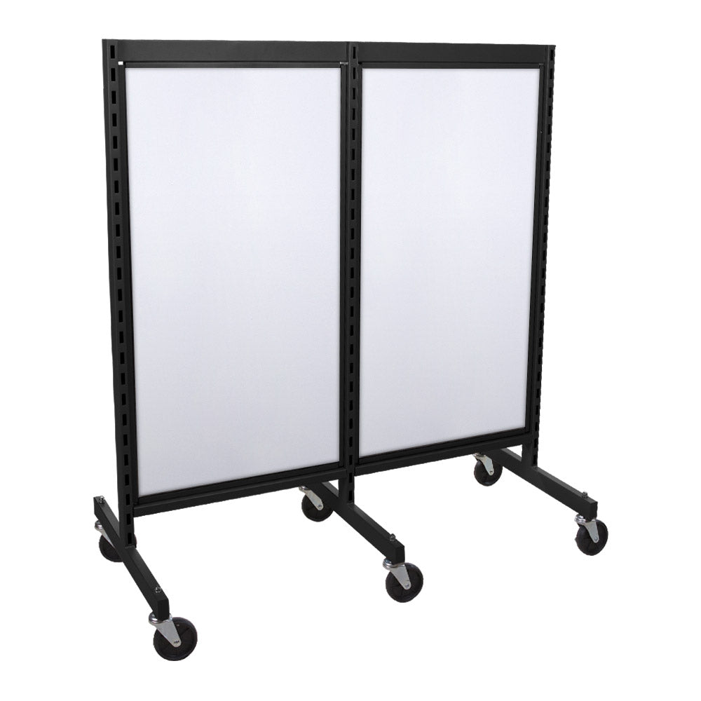 'I'' shape gondola 24'' C-C with 24'' add-on section and melamine panel