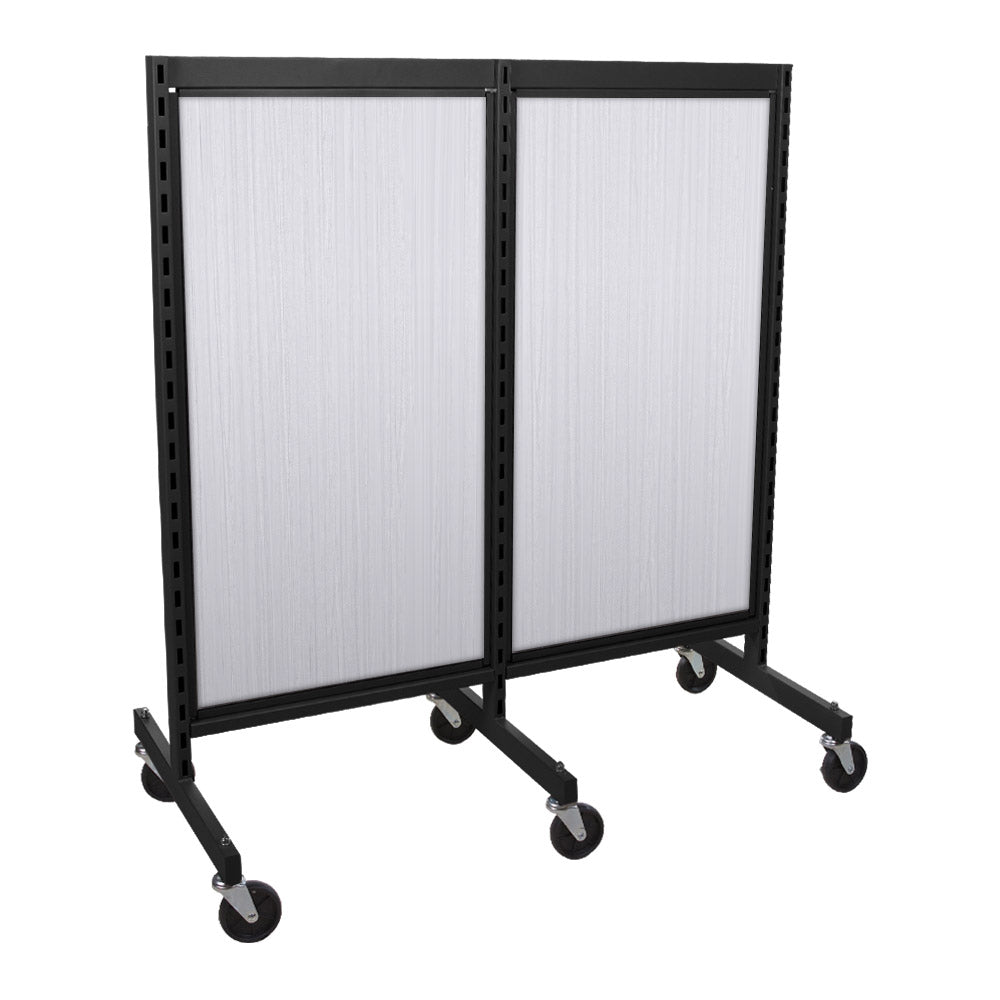 'I'' shape gondola 24'' C-C with 24'' add-on section and melamine panel