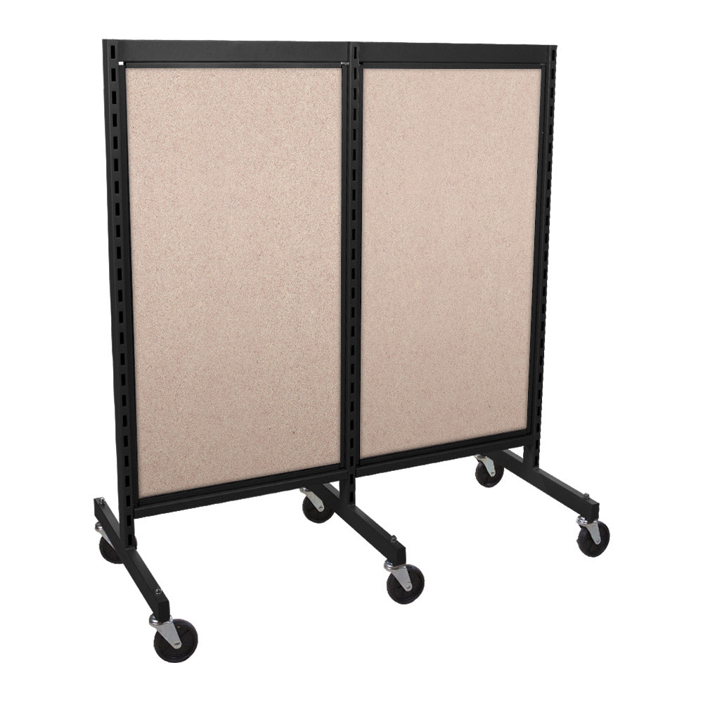 'I'' shape gondola 24'' C-C with 24'' add-on section and melamine panel