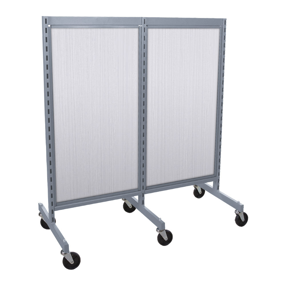'I'' shape gondola 24'' C-C with 24'' add-on section and melamine panel