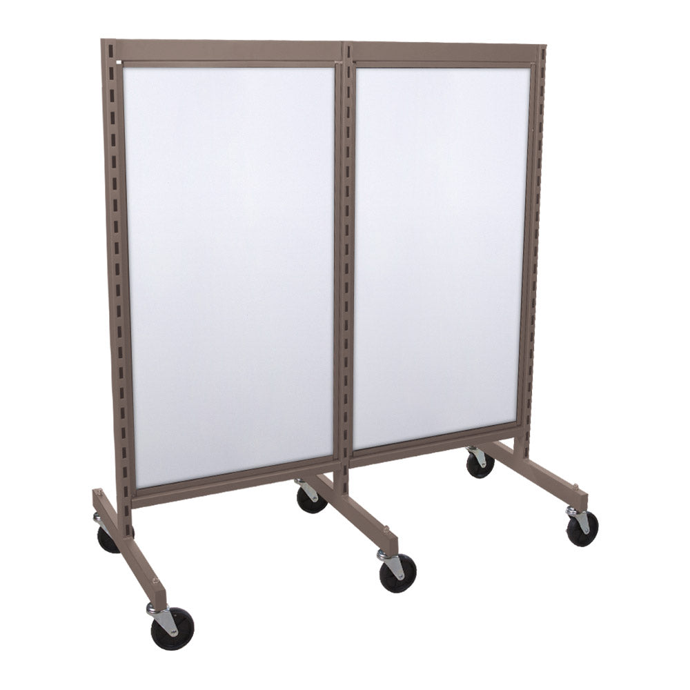 'I'' shape gondola 24'' C-C with 24'' add-on section and melamine panel