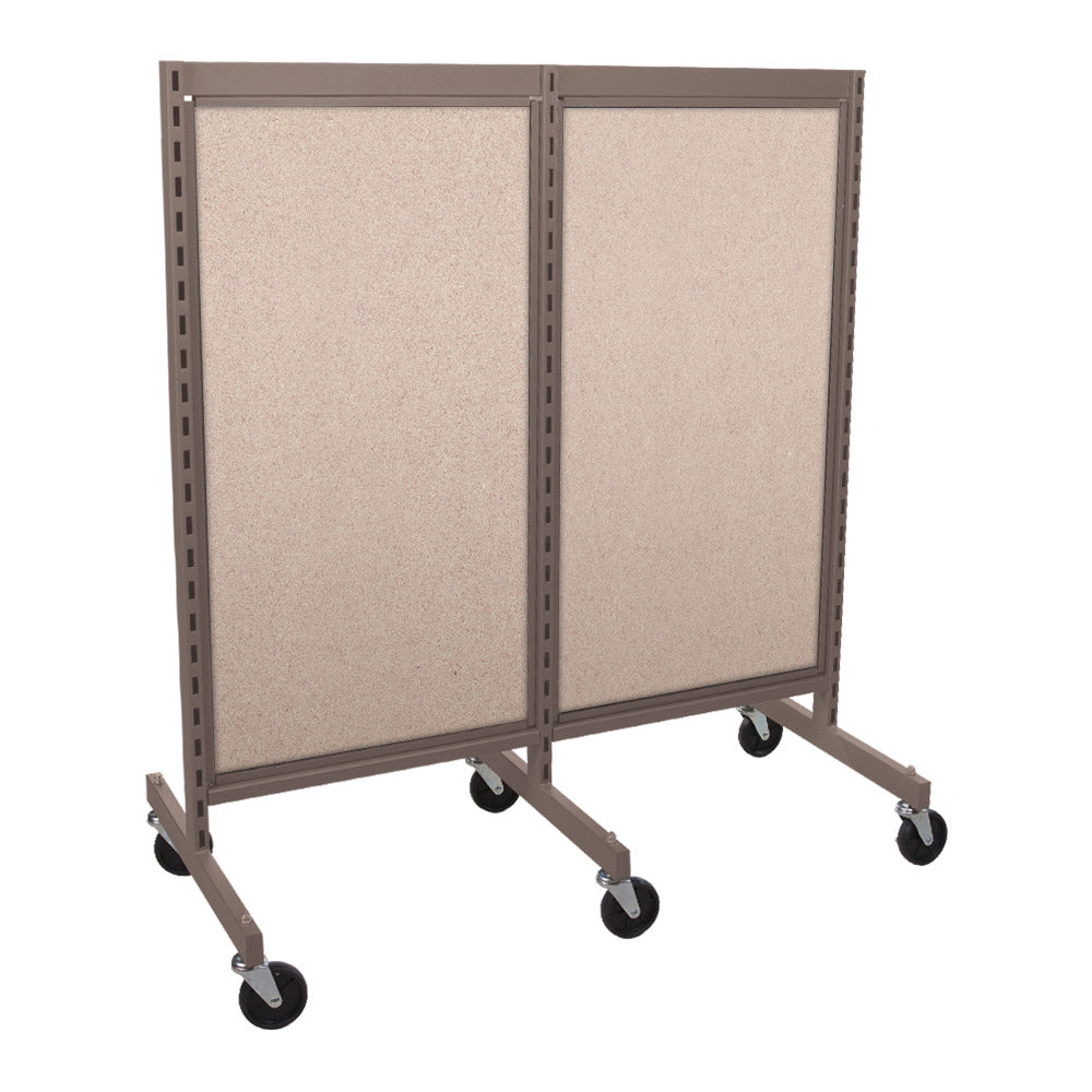'I'' shape gondola 24'' C-C with 24'' add-on section and melamine panel