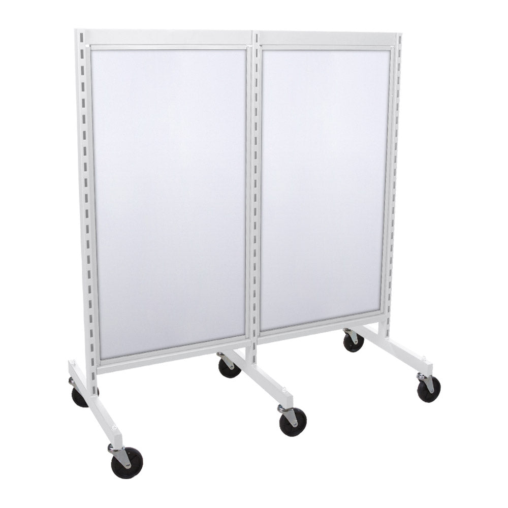 'I'' shape gondola 24'' C-C with 24'' add-on section and melamine panel