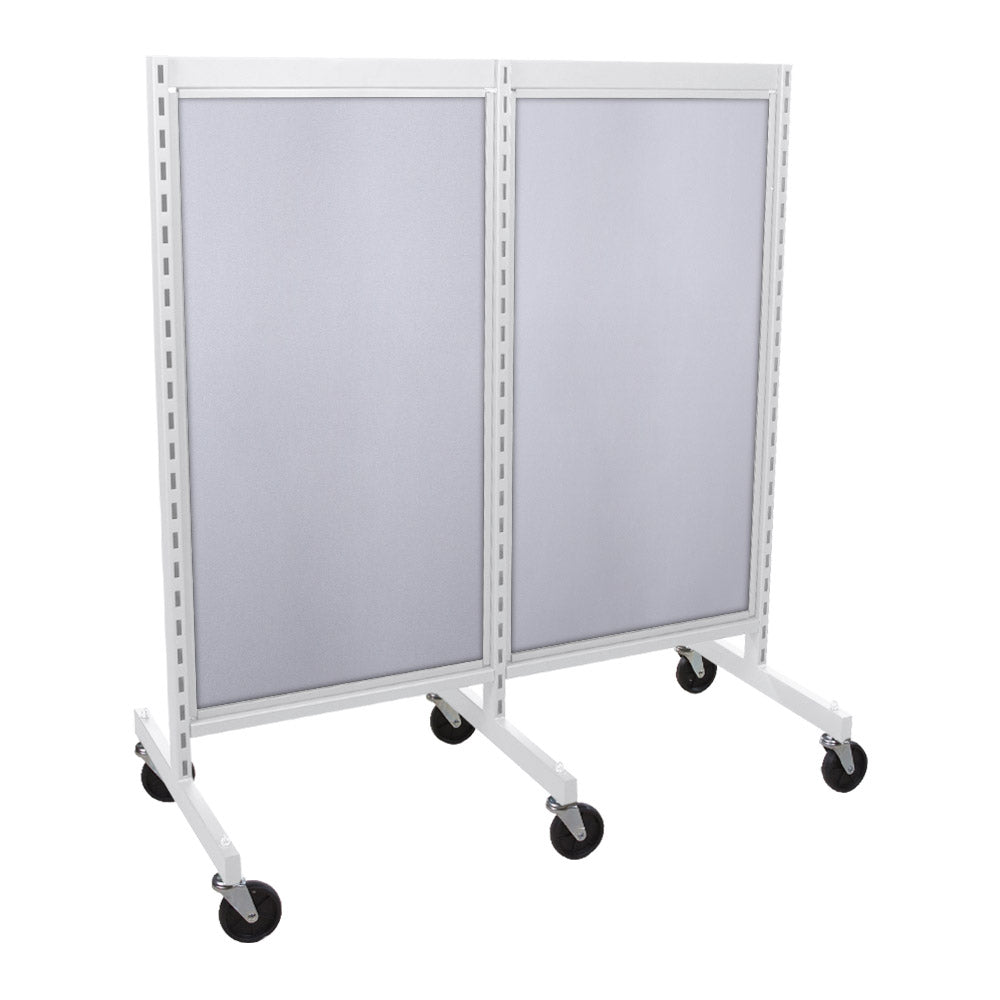 'I'' shape gondola 24'' C-C with 24'' add-on section and melamine panel