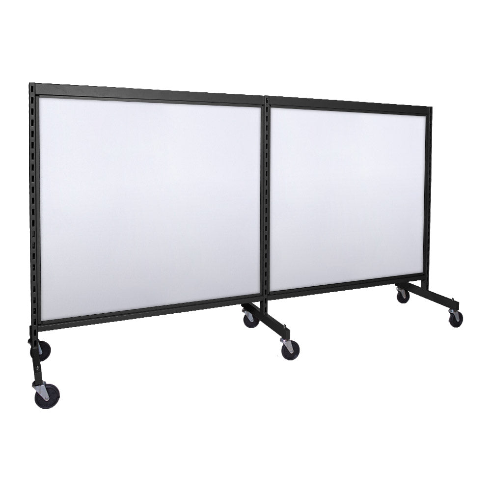 'I'' shape gondola 48'' C-C with 48'' add-on section and melamine panel