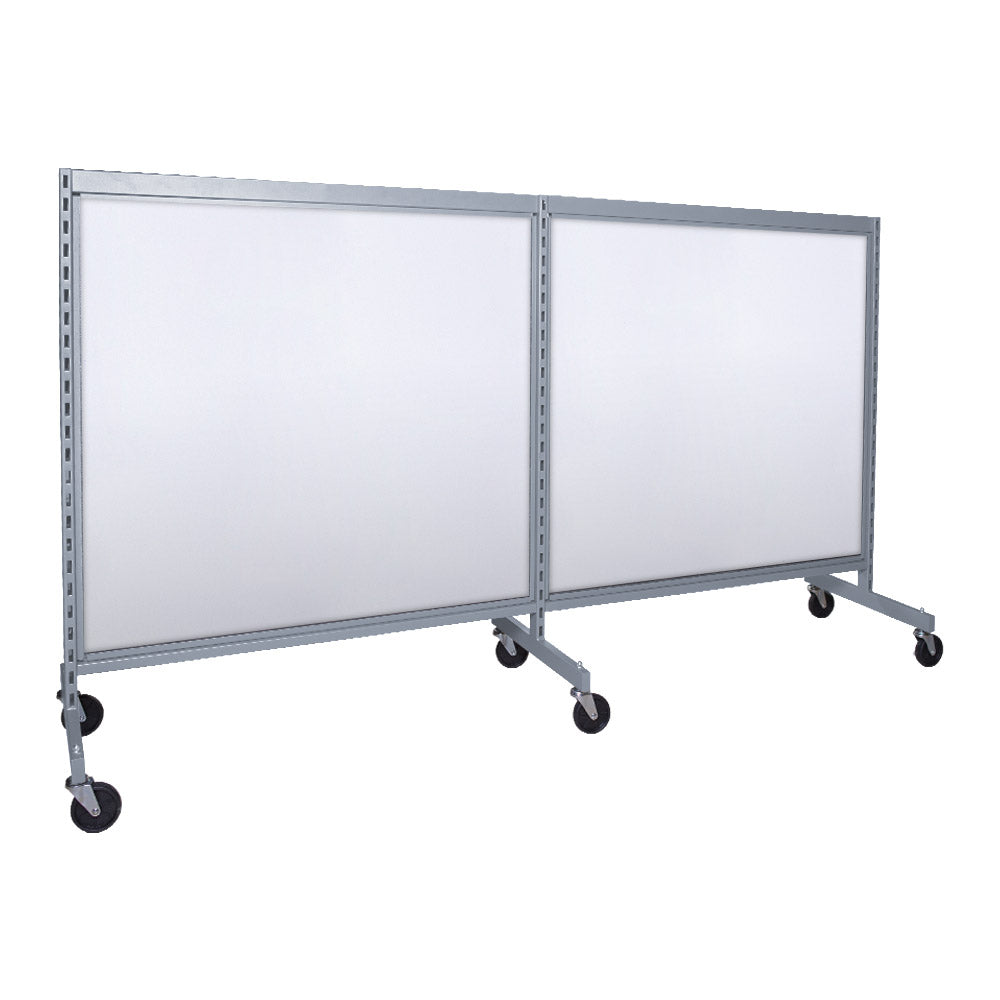 'I'' shape gondola 48'' C-C with 48'' add-on section and melamine panel