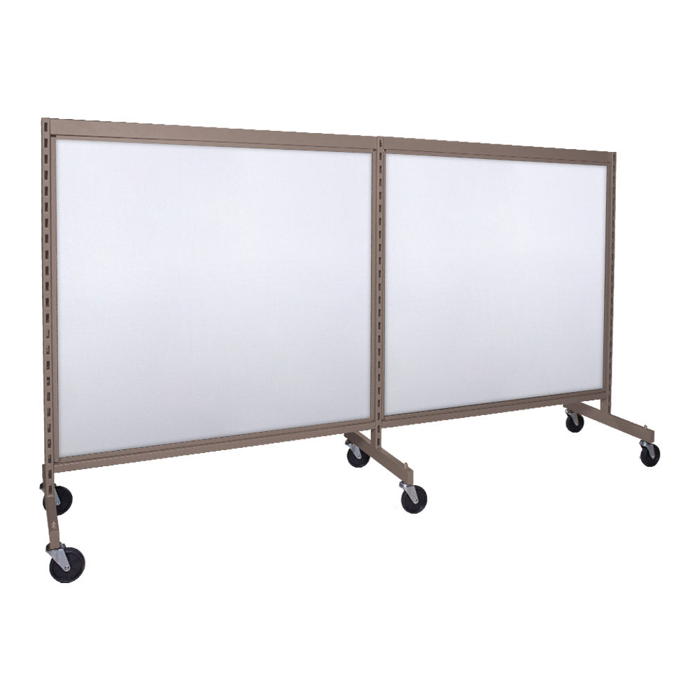 'I'' shape gondola 48'' C-C with 48'' add-on section and melamine panel