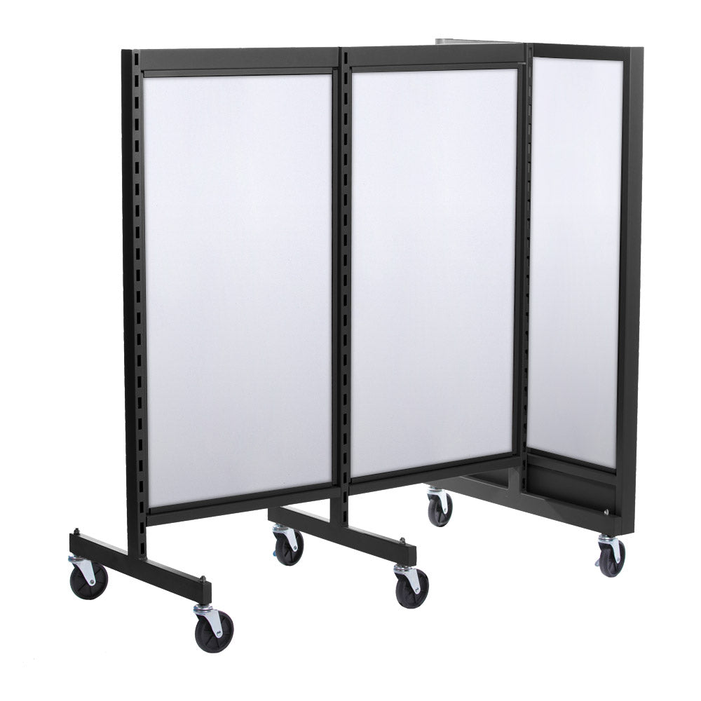 'T'' shape gondola 24'' C-C with 24'' add-on section and melamine panel