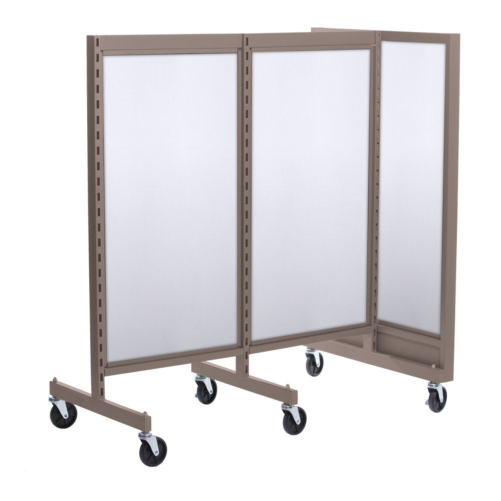 'T'' shape gondola 24'' C-C with 24'' add-on section and melamine panel