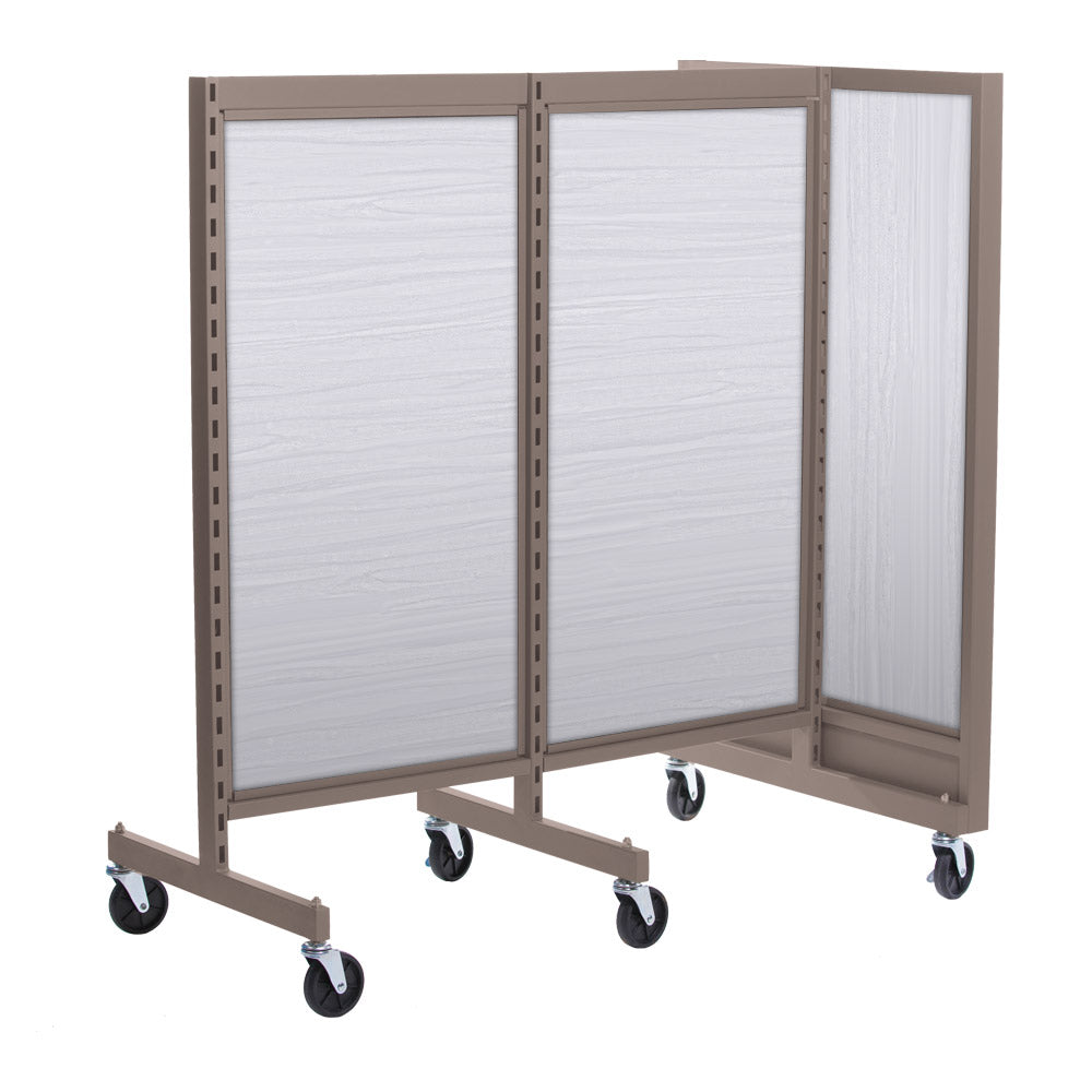 'T'' shape gondola 24'' C-C with 24'' add-on section and melamine panel
