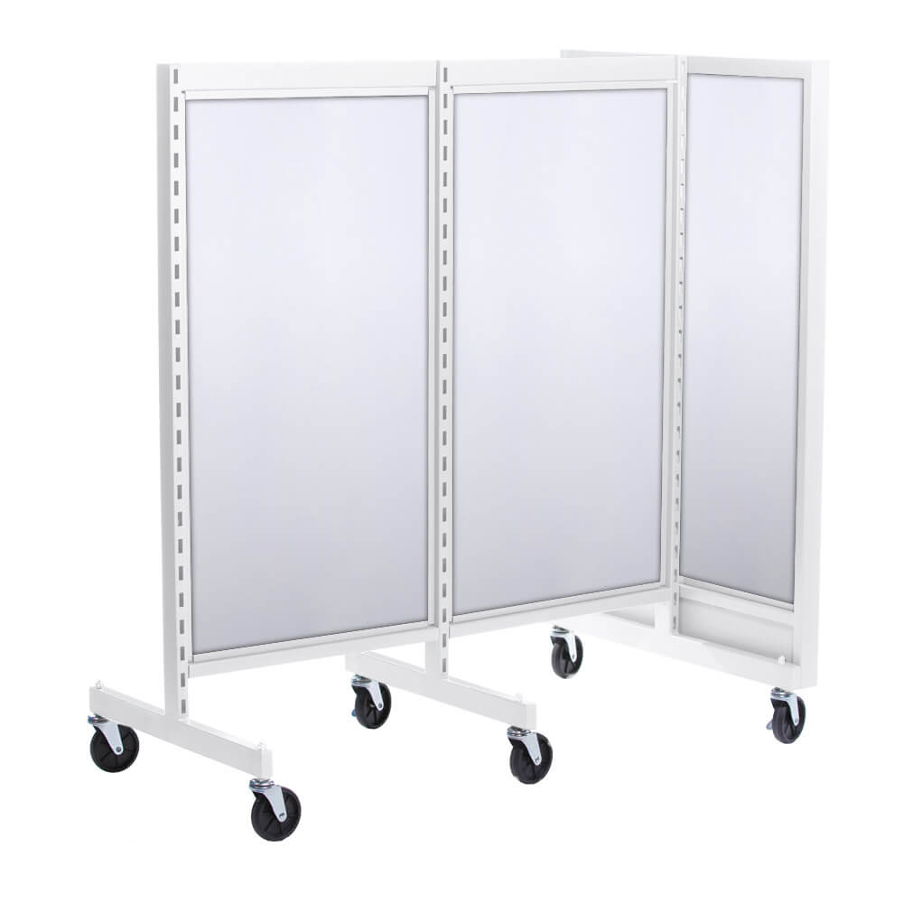'T'' shape gondola 24'' C-C with 24'' add-on section and melamine panel