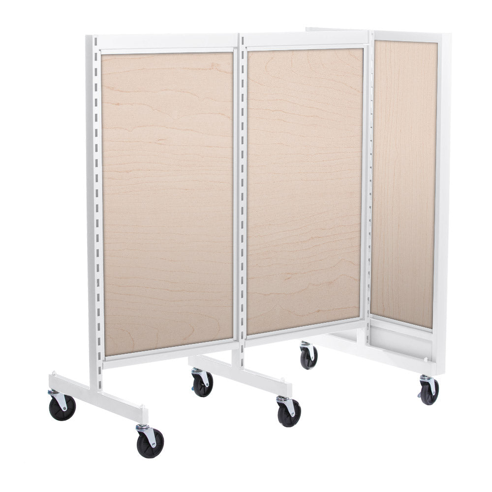 'T'' shape gondola 24'' C-C with 24'' add-on section and melamine panel