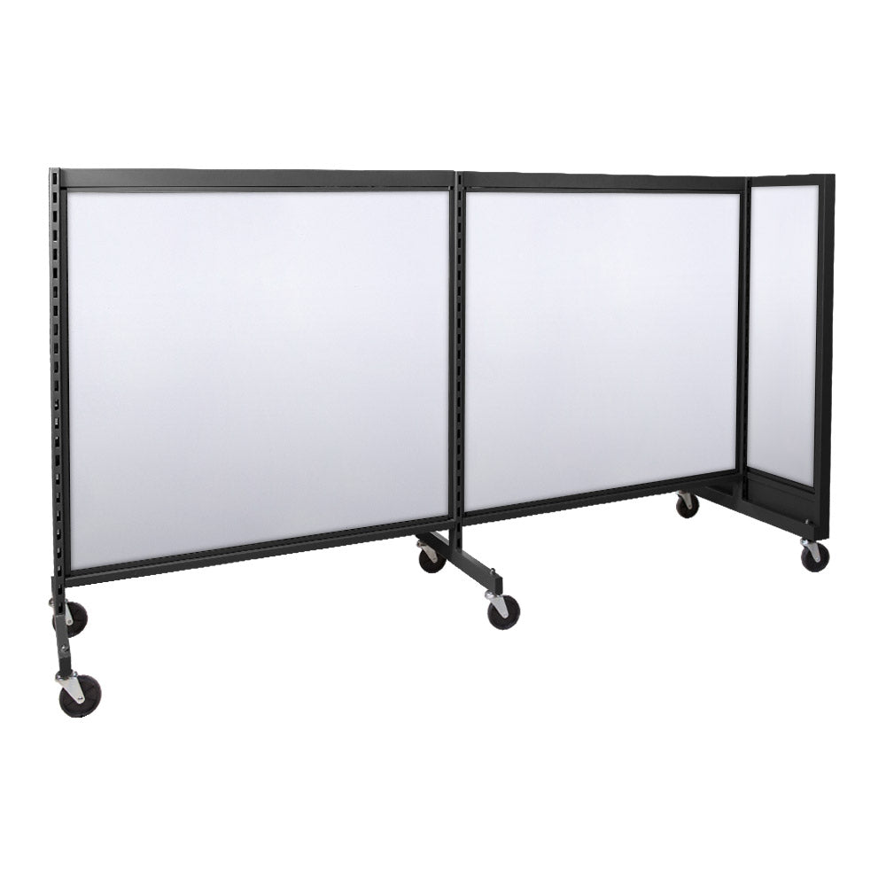 'T'' shape gondola 48'' C-C with 48'' add-on section and melamine panel