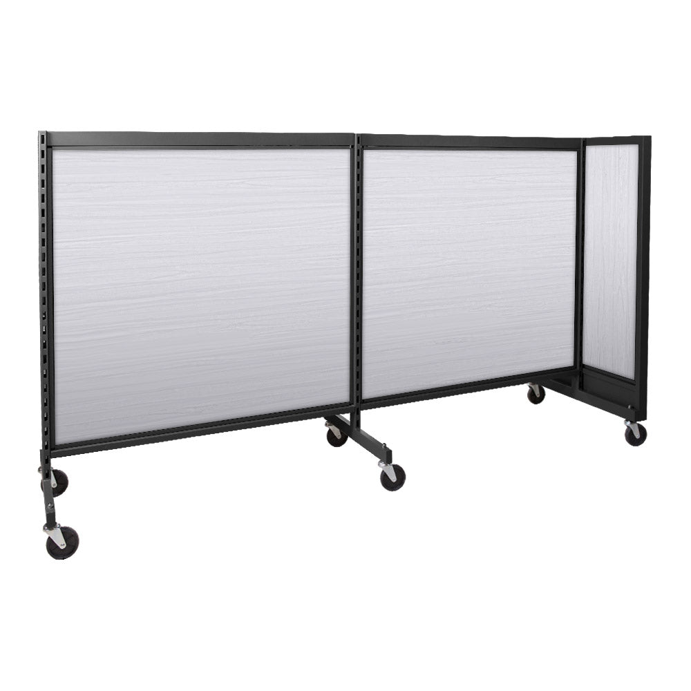 'T'' shape gondola 48'' C-C with 48'' add-on section and melamine panel