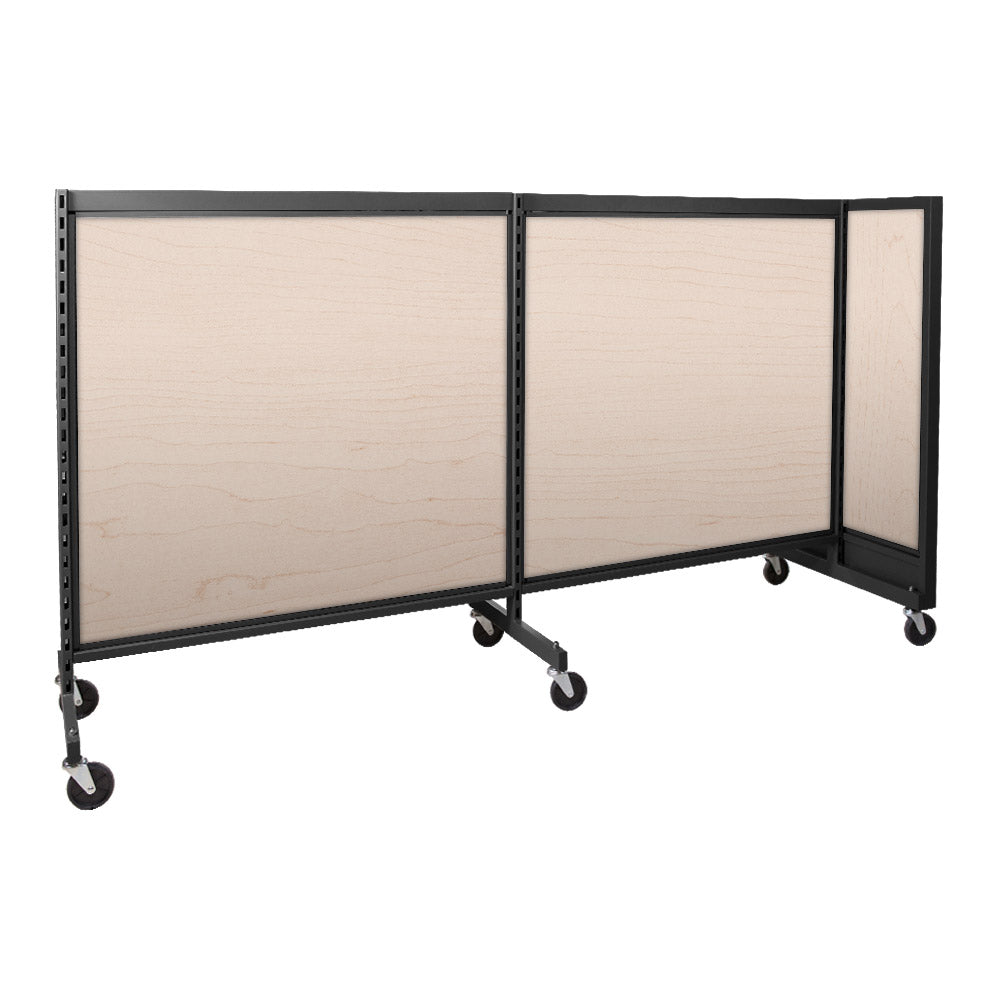 'T'' shape gondola 48'' C-C with 48'' add-on section and melamine panel
