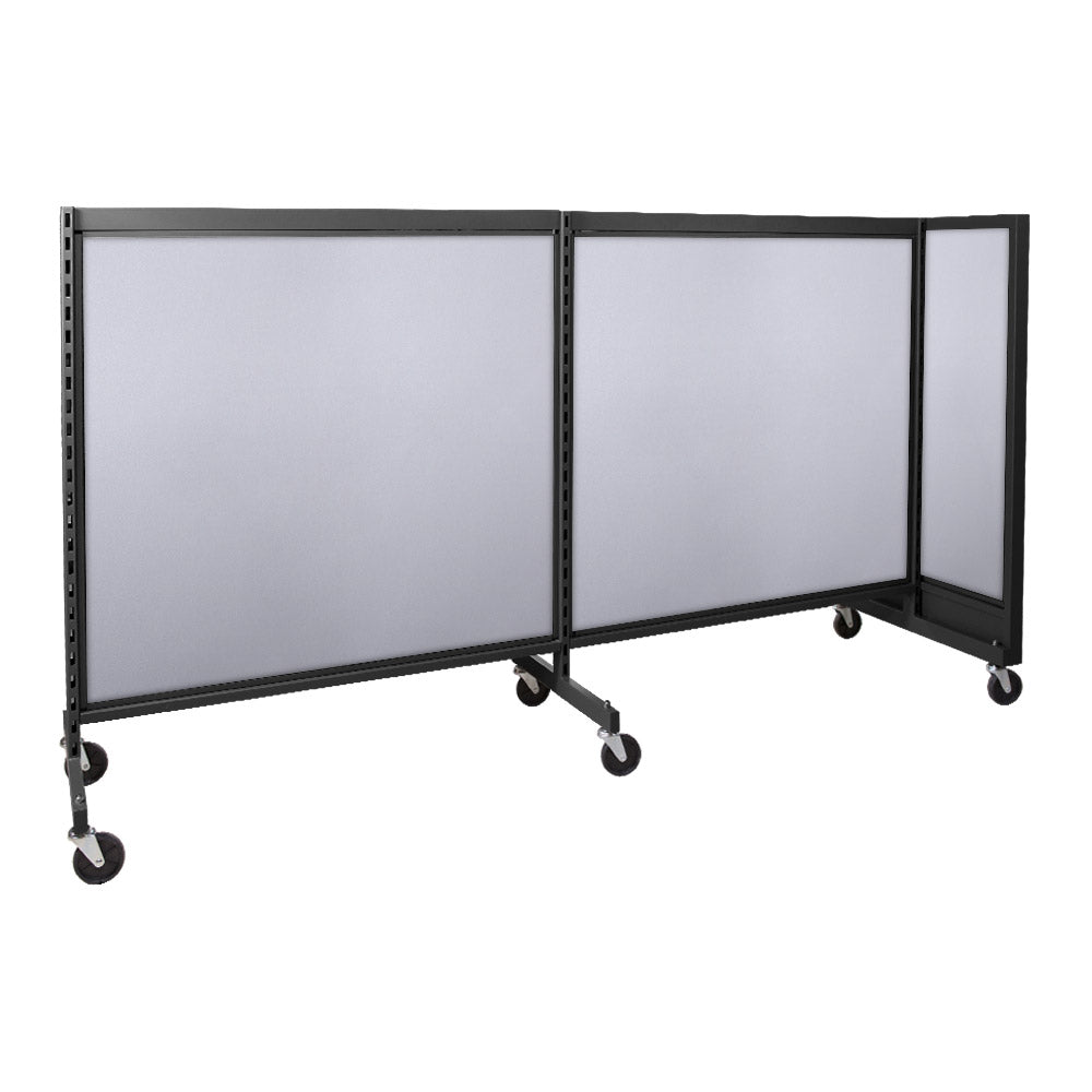 'T'' shape gondola 48'' C-C with 48'' add-on section and melamine panel
