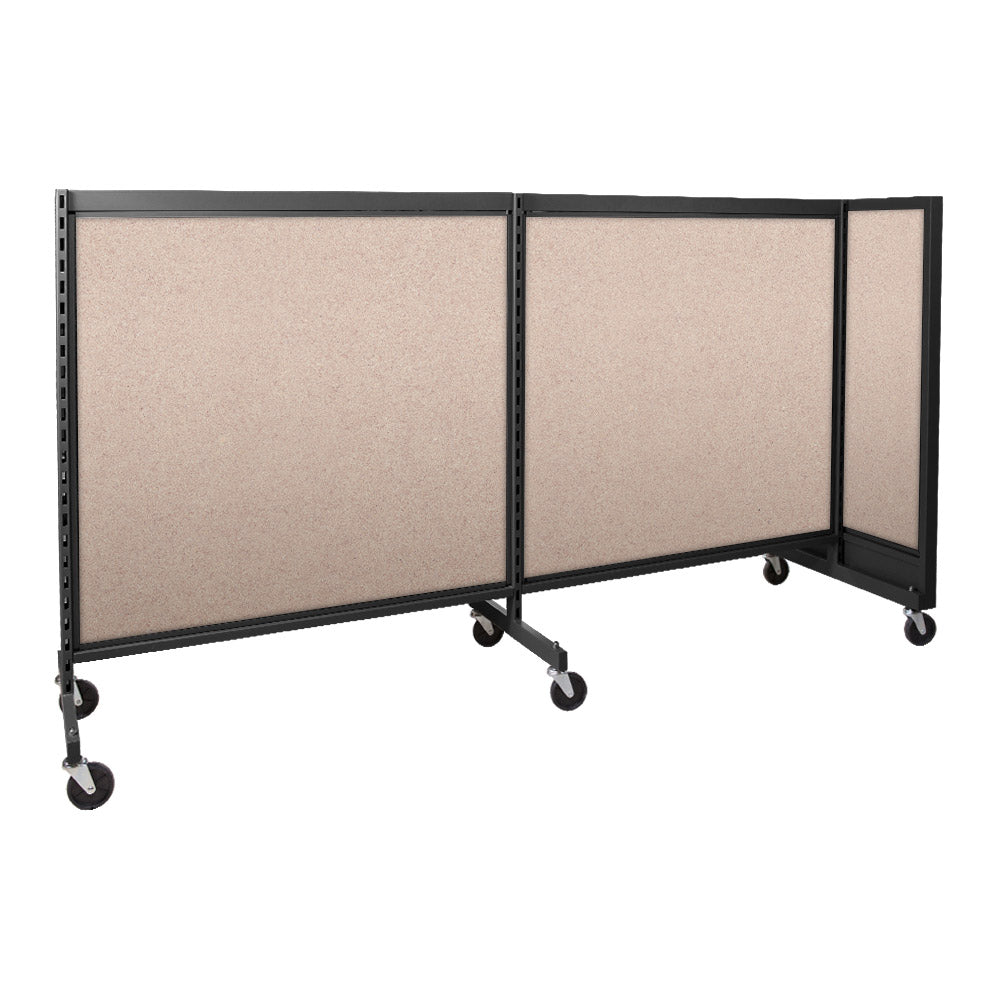 'T'' shape gondola 48'' C-C with 48'' add-on section and melamine panel