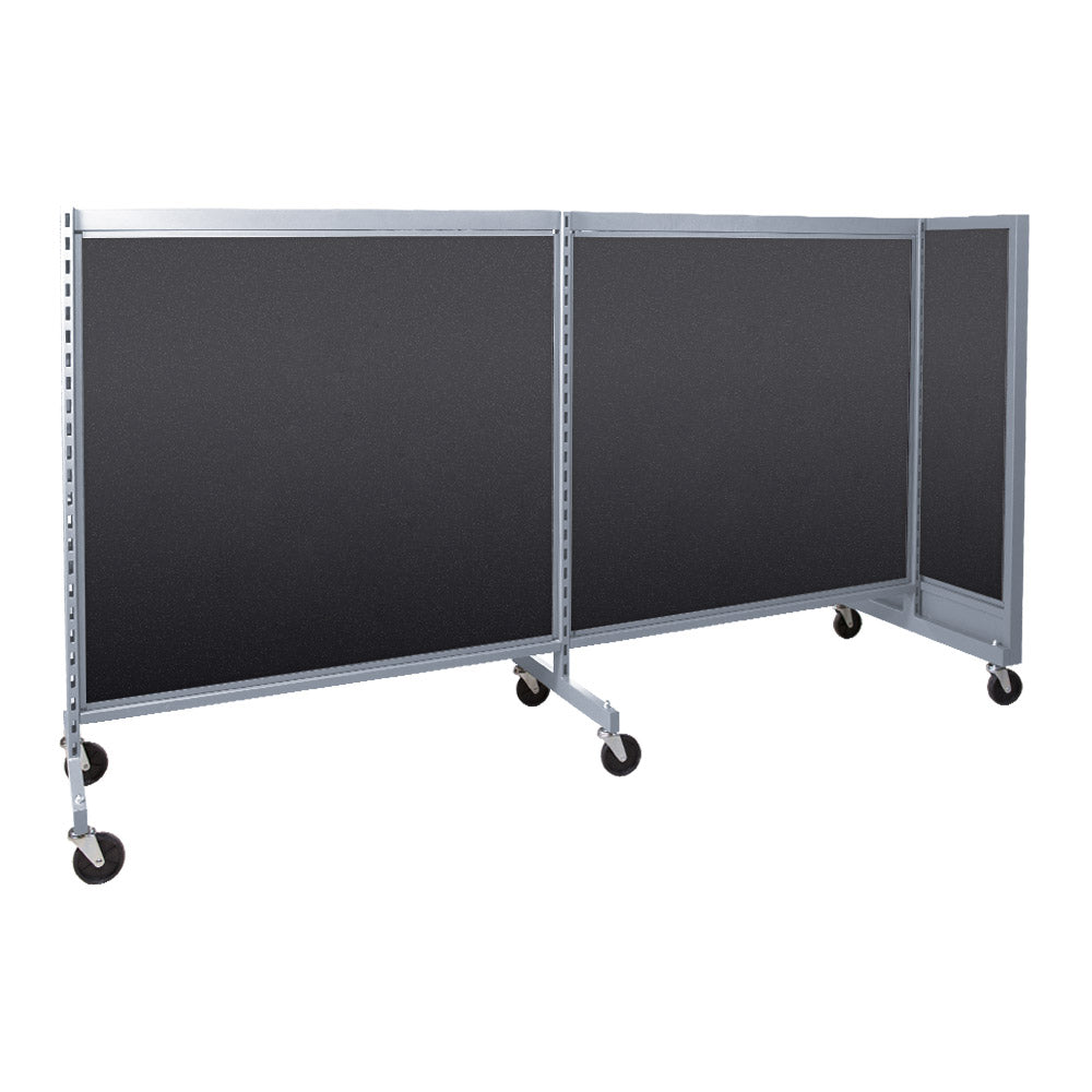 'T'' shape gondola 48'' C-C with 48'' add-on section and melamine panel