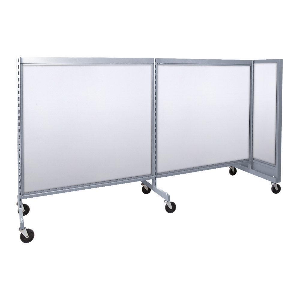 'T'' shape gondola 48'' C-C with 48'' add-on section and melamine panel