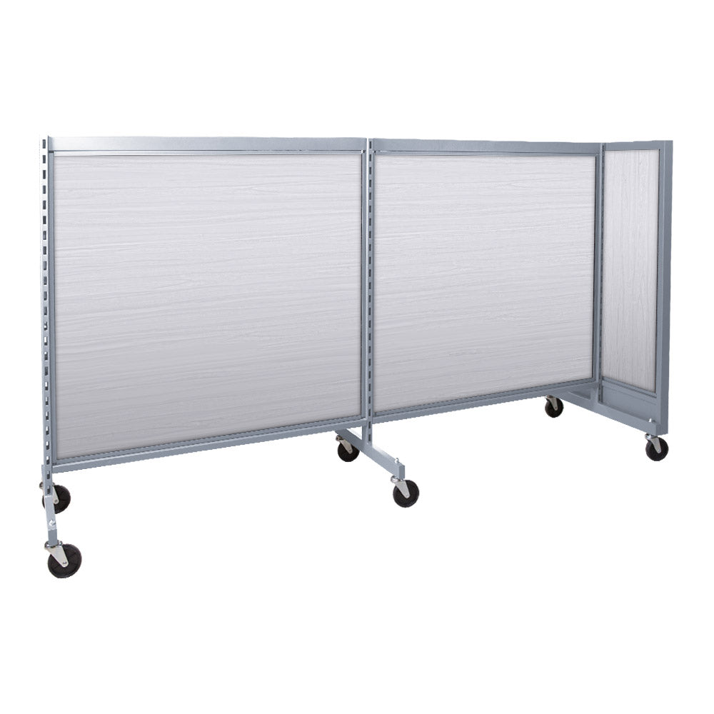 'T'' shape gondola 48'' C-C with 48'' add-on section and melamine panel