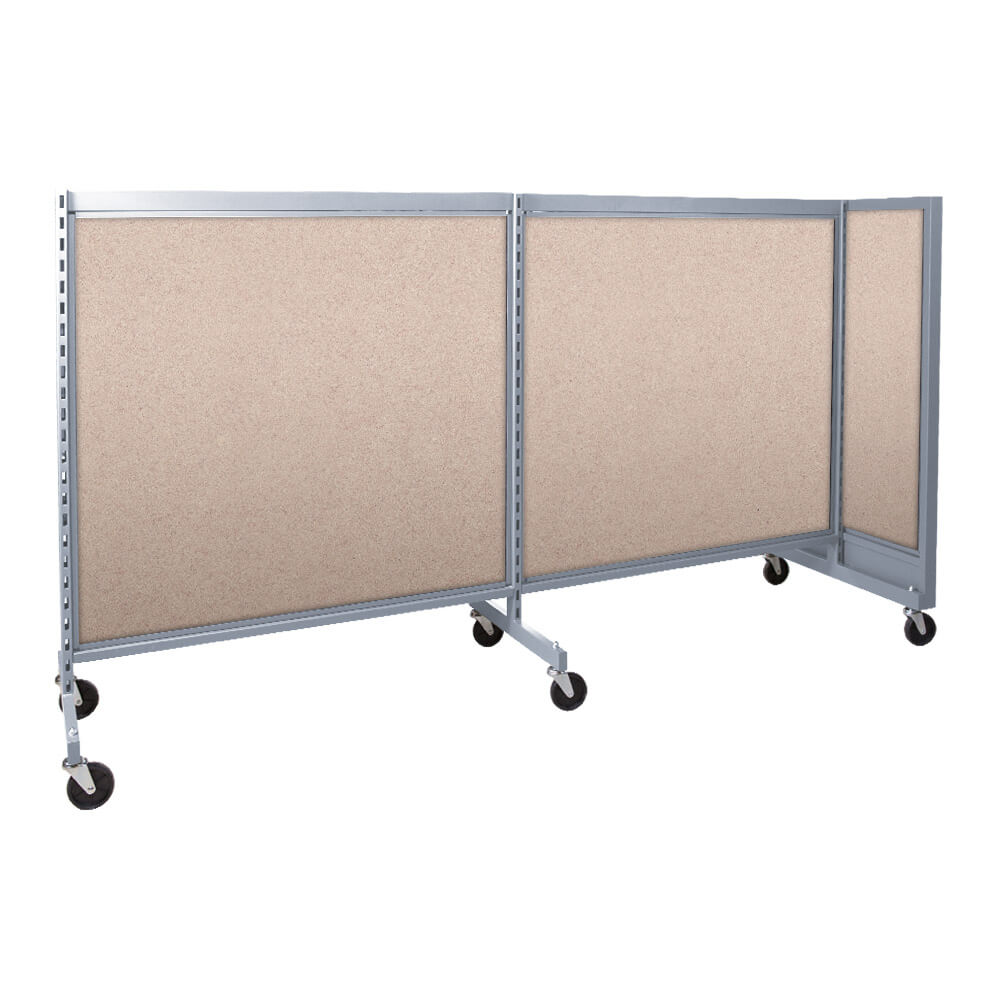 'T'' shape gondola 48'' C-C with 48'' add-on section and melamine panel