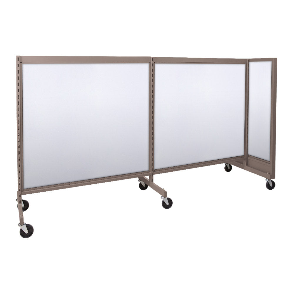 'T'' shape gondola 48'' C-C with 48'' add-on section and melamine panel