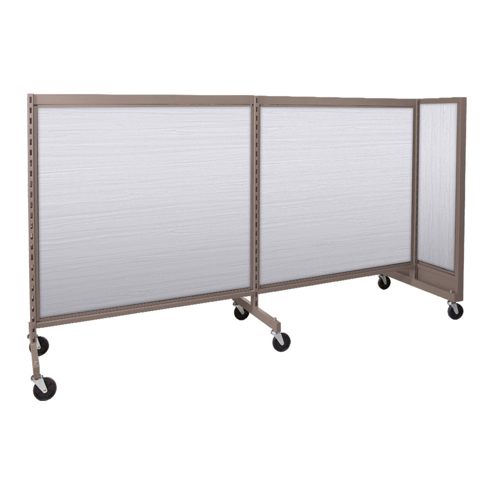 'T'' shape gondola 48'' C-C with 48'' add-on section and melamine panel