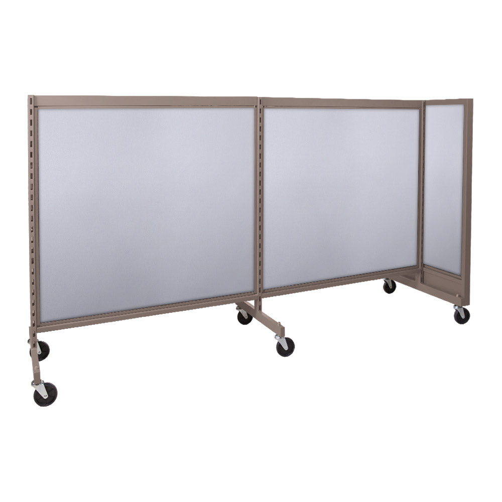 'T'' shape gondola 48'' C-C with 48'' add-on section and melamine panel