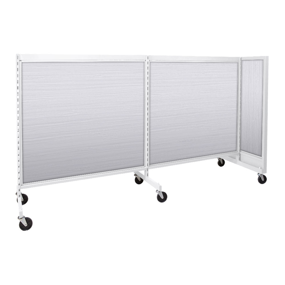'T'' shape gondola 48'' C-C with 48'' add-on section and melamine panel