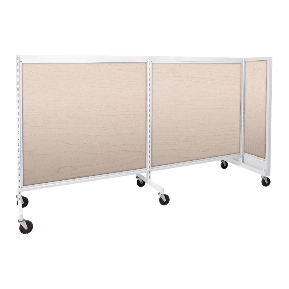 'T'' shape gondola 48'' C-C with 48'' add-on section and melamine panel