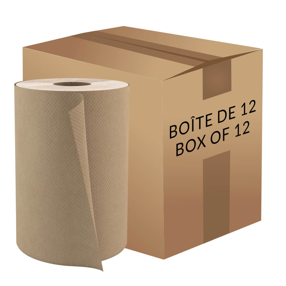 Papier à mains brun (Boîte de 12)