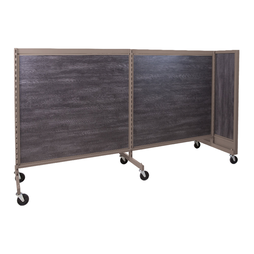 'T'' shape gondola 48'' C-C with 48'' add-on section and melamine panel