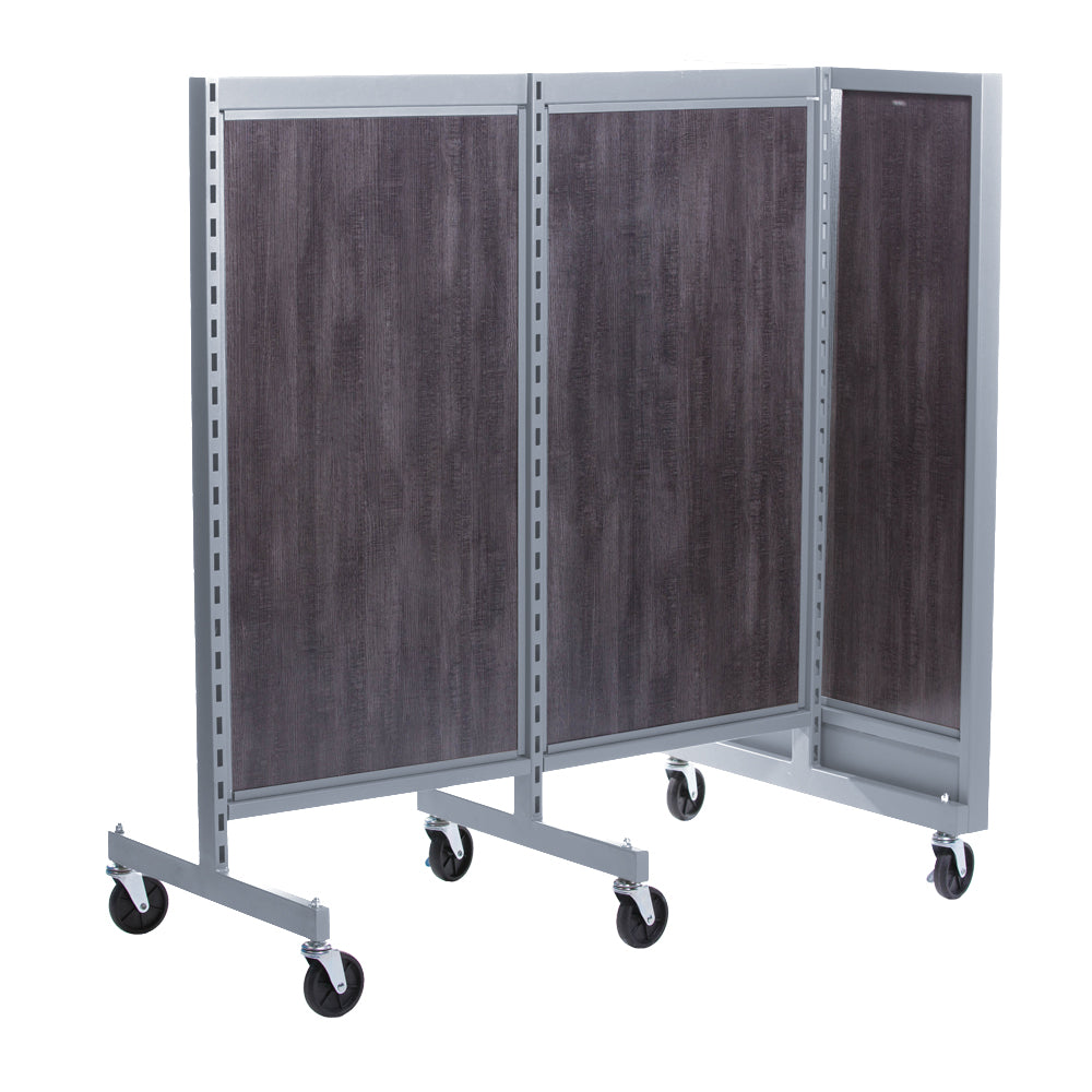 'T'' shape gondola 24'' C-C with 24'' add-on section and melamine panel