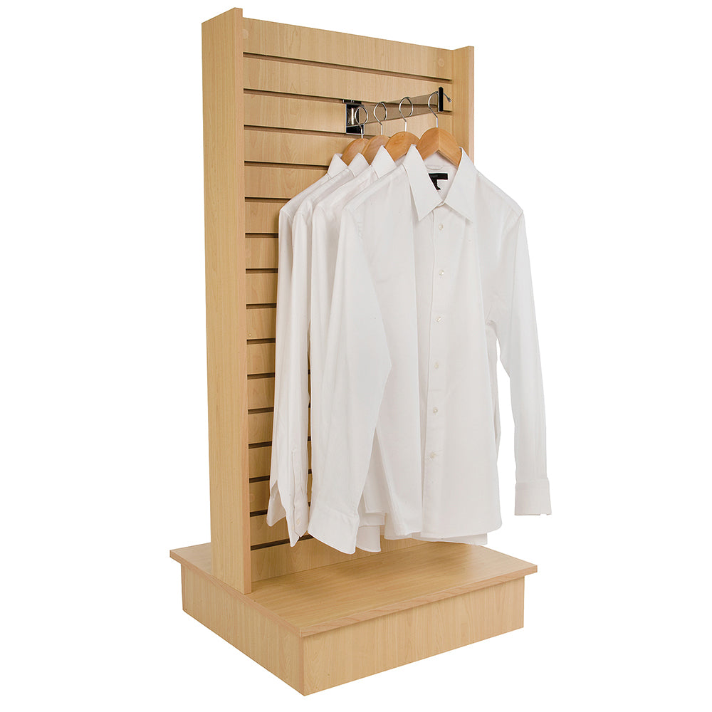 Présentoir en panneaux rainurés-slatwall, 2 faces, 25 1-2''L x 24''L x 54''H