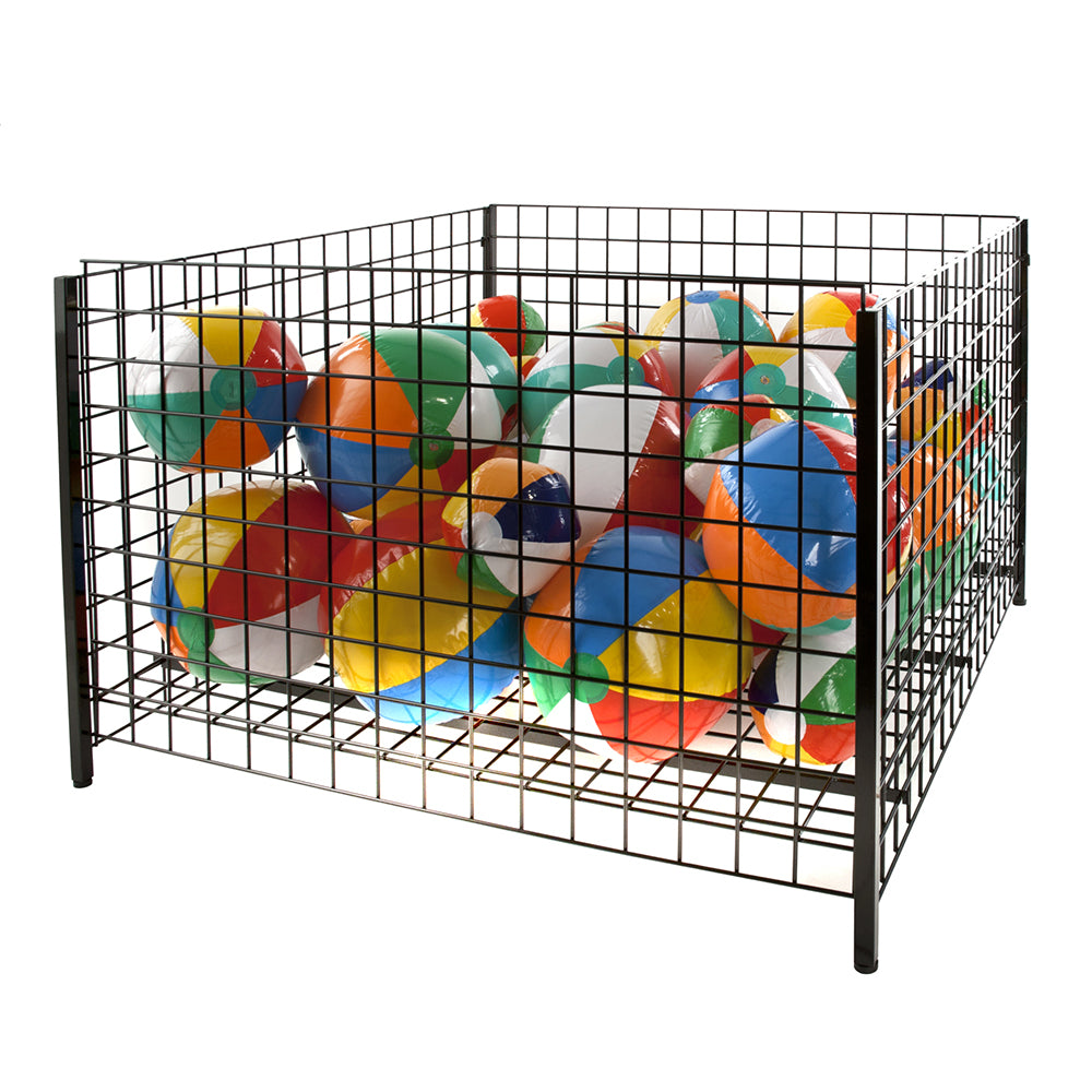 Square grid dump bin 32''D, 36'', 48''