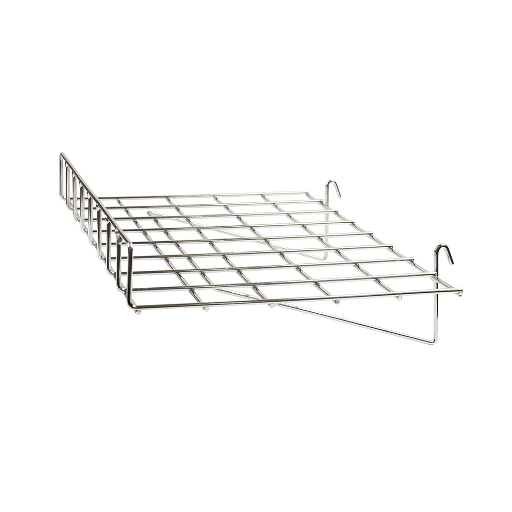 Straight shelf with front lip 1/4'' wire, 24''L x 15''W