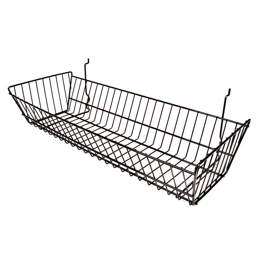 Double sloping basket 24''L x 10''W x 5''D
