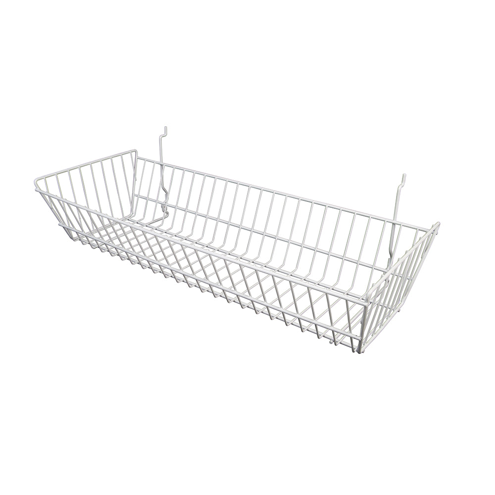 Double sloping basket 24''L x 10''W x 5''D