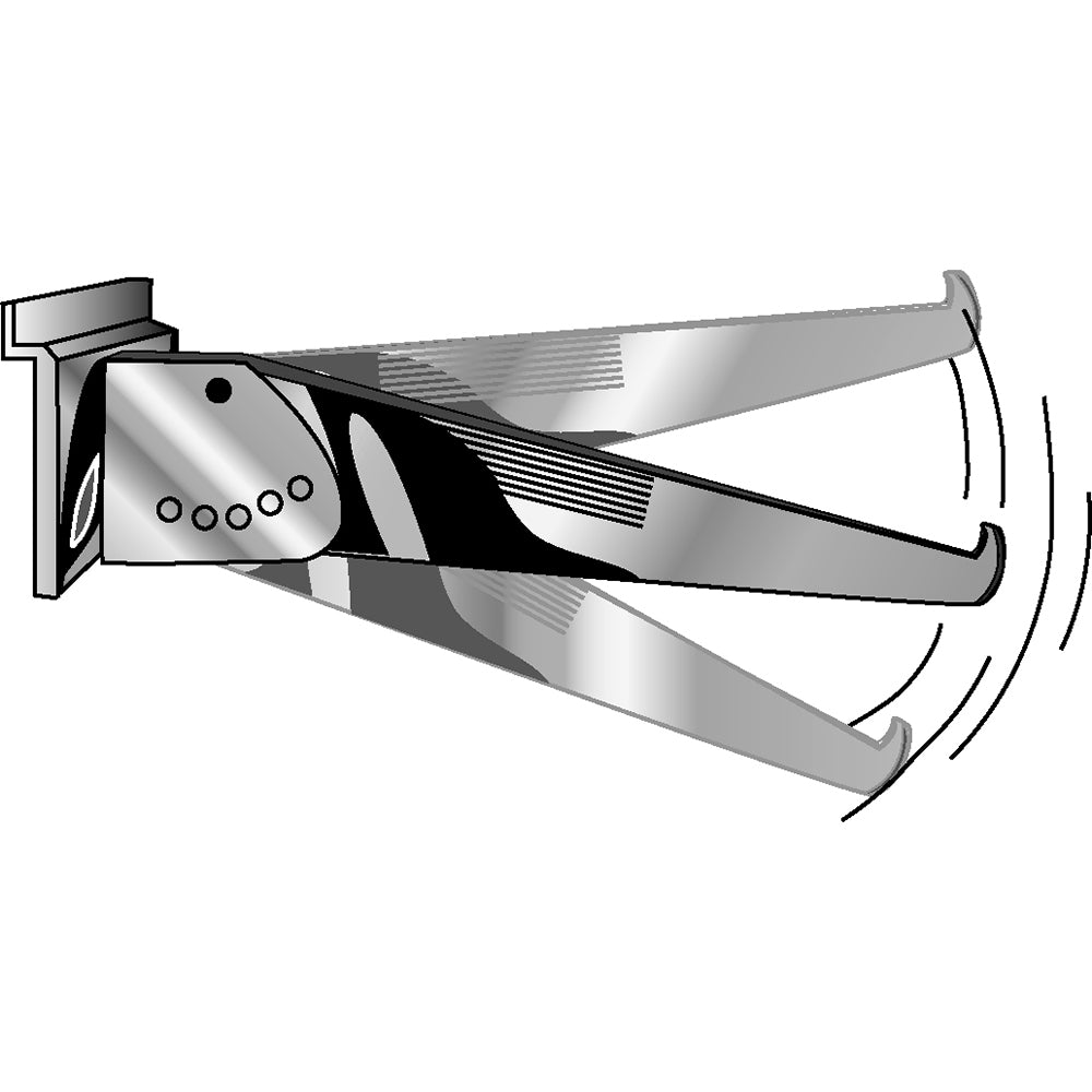 Adjustable shelf bracket, 12'', 14''