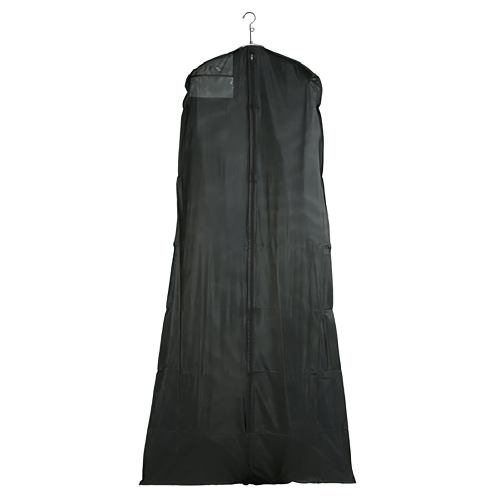 Bridal covers 3 gauge vinyl taffeta finish, 24''/36''L x 72''H with hanging document pocket and center zipper