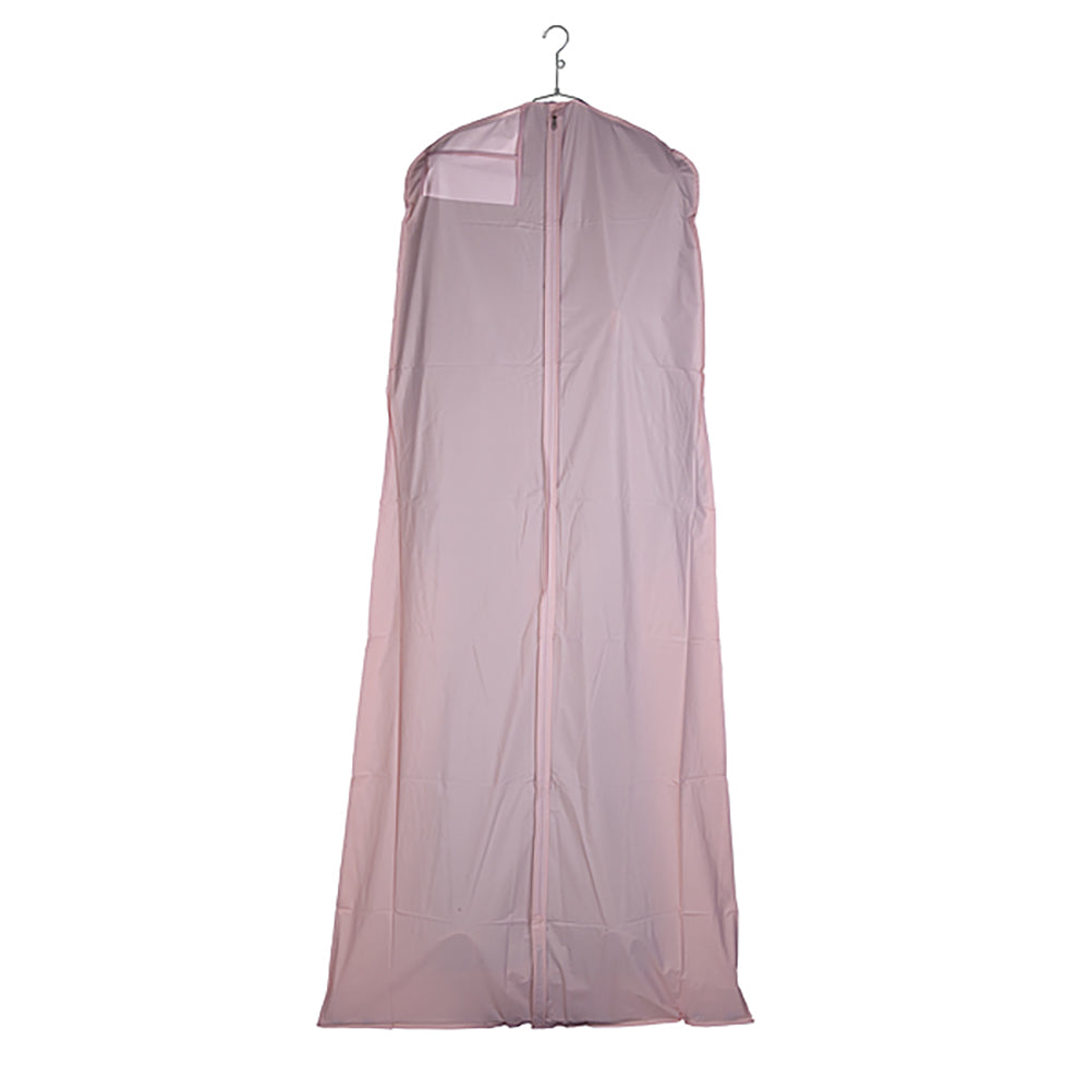 Bridal covers 3 gauge vinyl taffeta finish, 24''/36''L x 72''H with hanging document pocket and center zipper